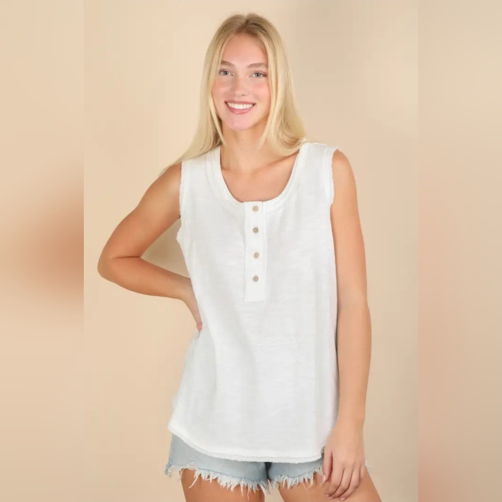 Solid Knit Sleeveless Comfy Top